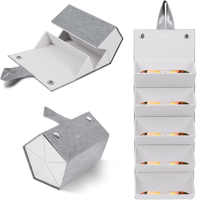 Ticacos Travel Sunglasses Organizer, Sunglasses Travel Case for Multiple Pairs, Multiple Glasses Travel Case for Women, Men