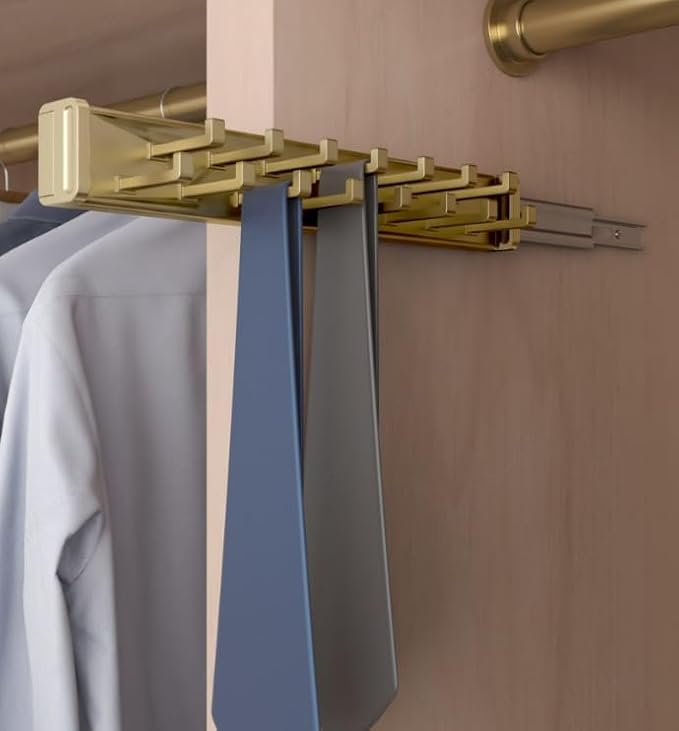 Kitchen Inventions Wardrobe Closet Tie Rack - Thumbnail 3